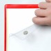 FixtureDisplays® Clear  Magnetic Closure Pocket - Plain-Back - 8 ½